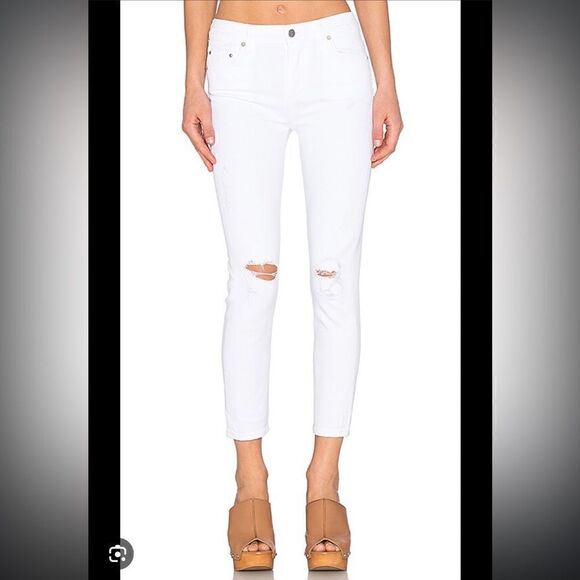 Citizens Of Humanity Rocket High Rise Crop Skinny in Distressed Milos - Picture 1 of 11